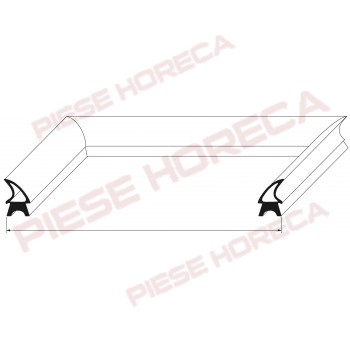 Garnitura usa cuptor convectomat, convectie ELECTROLUX, alimentare gaz si electric, profil 2450, latime 640mm, inaltime 720mm. Dimensiune masurata pe exterior conform schitei